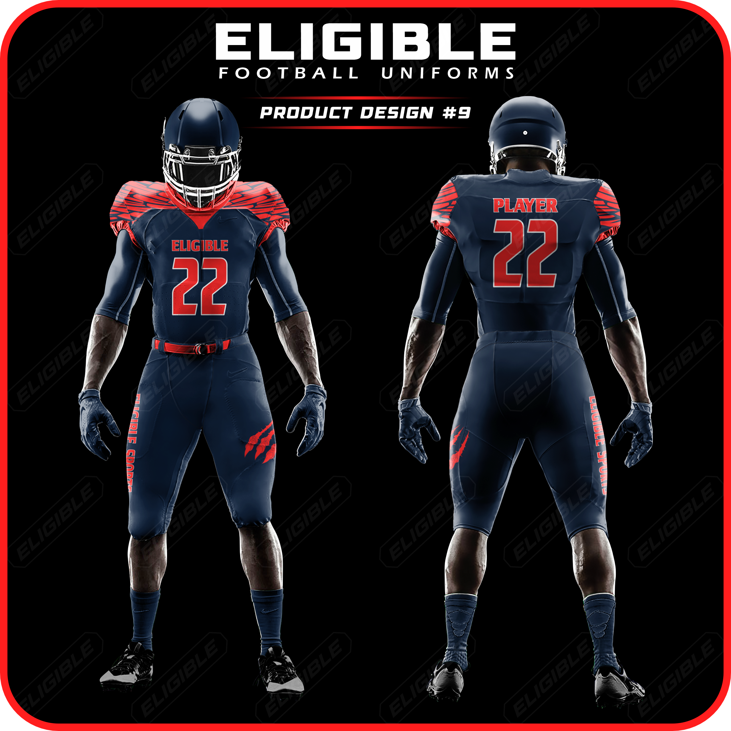 American football Uniform ES-TT-AFU-09