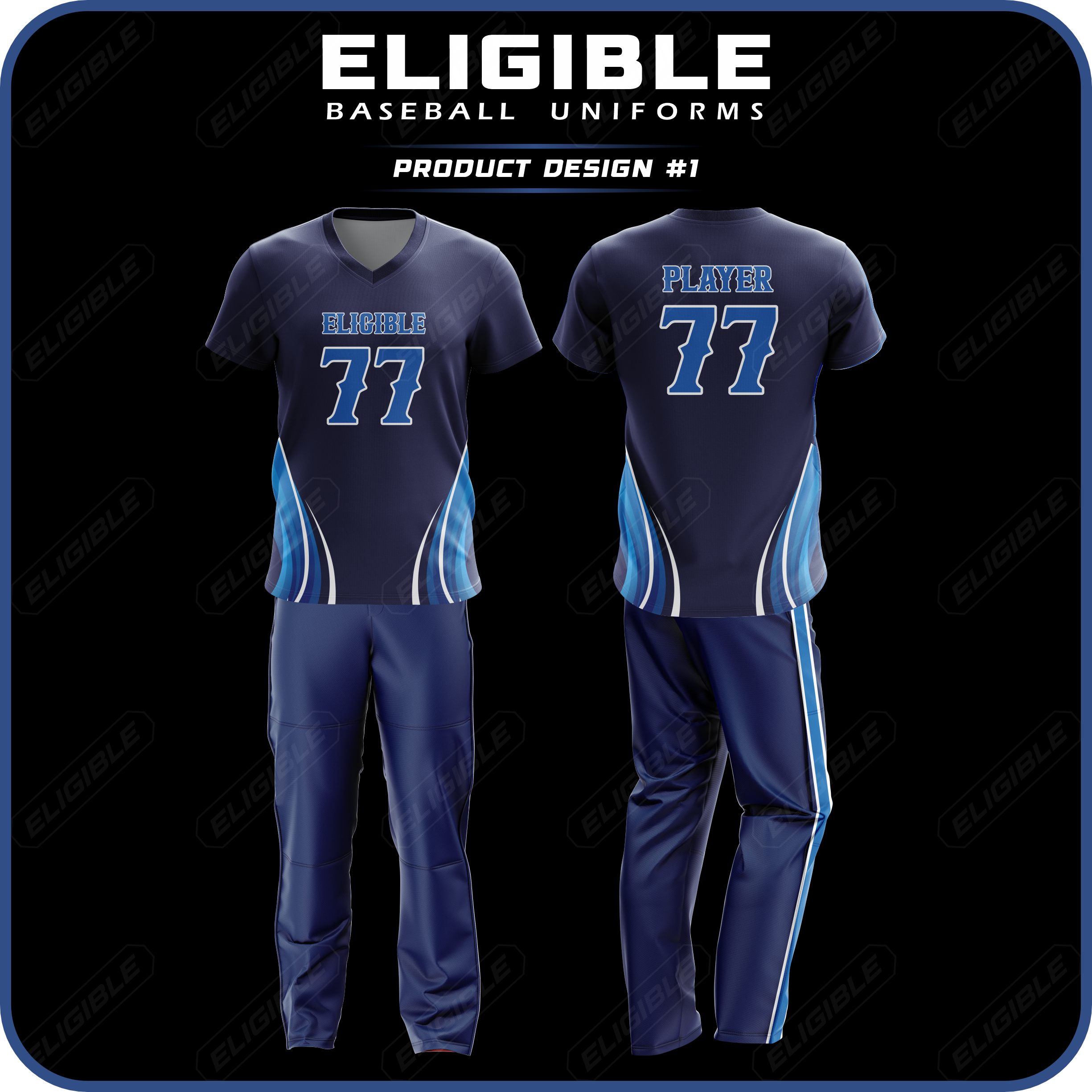 Baseball V Neck Uniform-ES-TT-BVNU-01